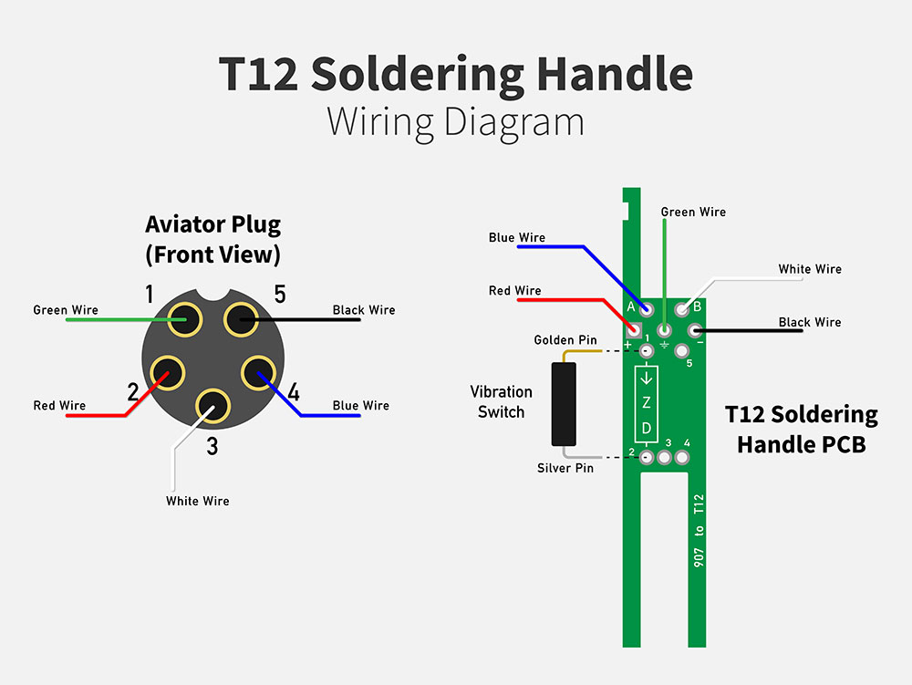 Hakko T12 Soldering Handle Wiring Diagram