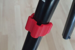 3D Print Snap-In Cable Clips for tripods, light stand or any cylindrical tube.