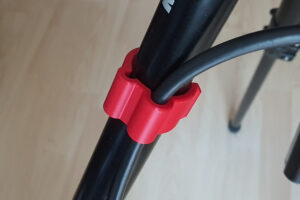 3D Print Snap-In Cable Clips for tripods, light stand or any cylindrical tube.