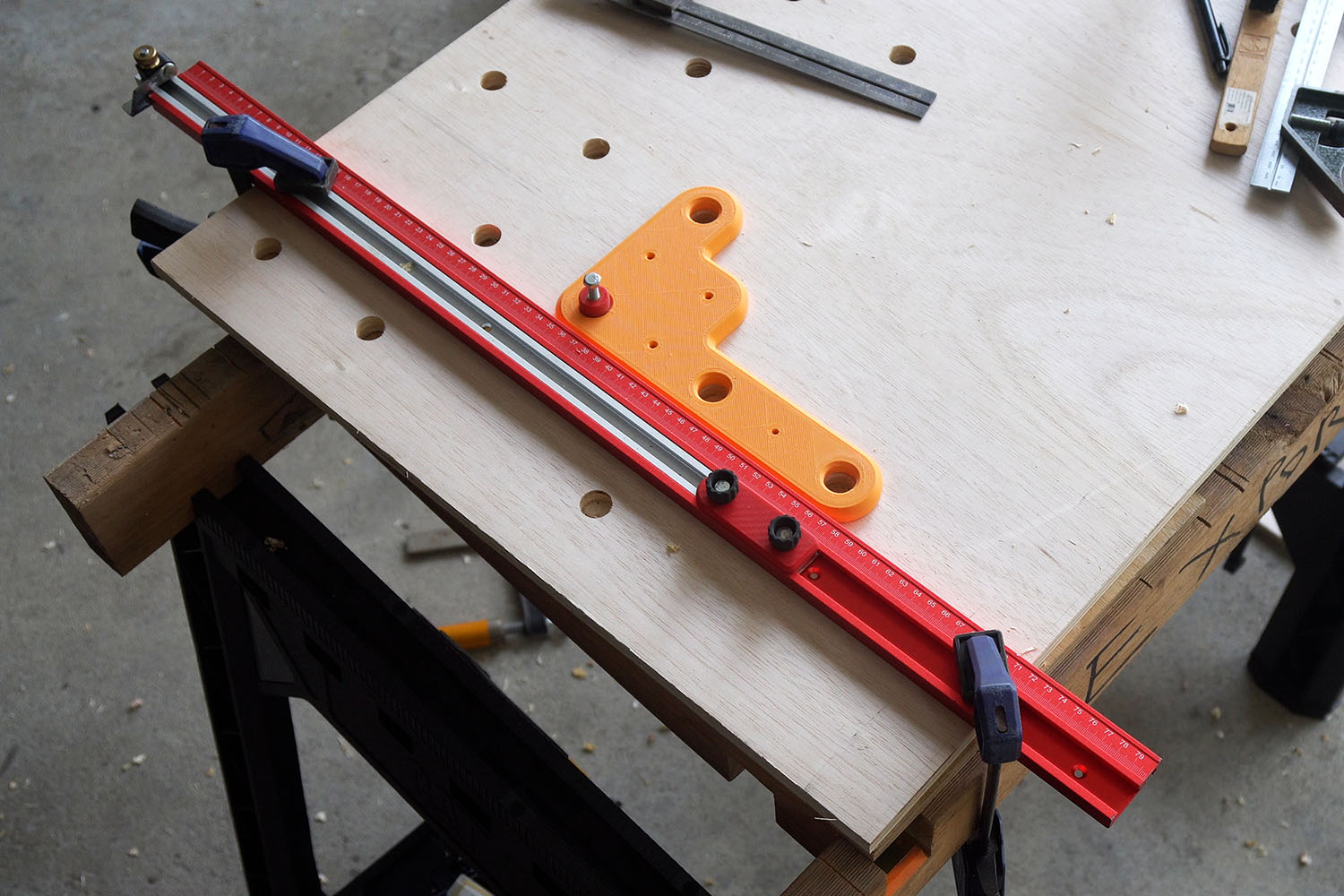 3DPrinted Dog Hole Drilling Template Simply Maker