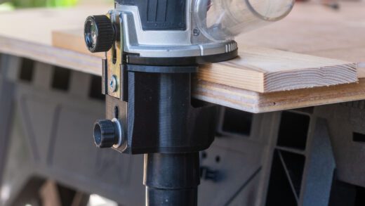 3D Print Edge Trimming Dust Port for Compact Router